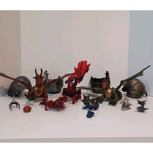LOT Mega Bloks Dragons Broken Pieces Eggs Vintage‎